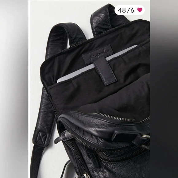 Free People East End Leather Backpack NWT - Picture 4 of 13